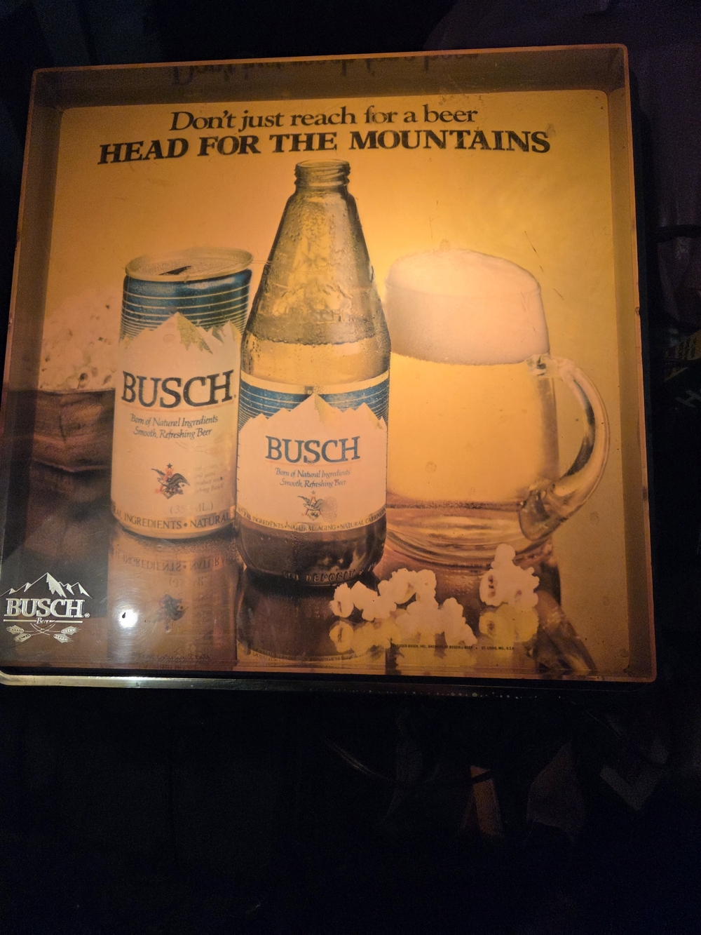 Man Cave Vintage Bush Light Up Sign. - Picture 2 of 7